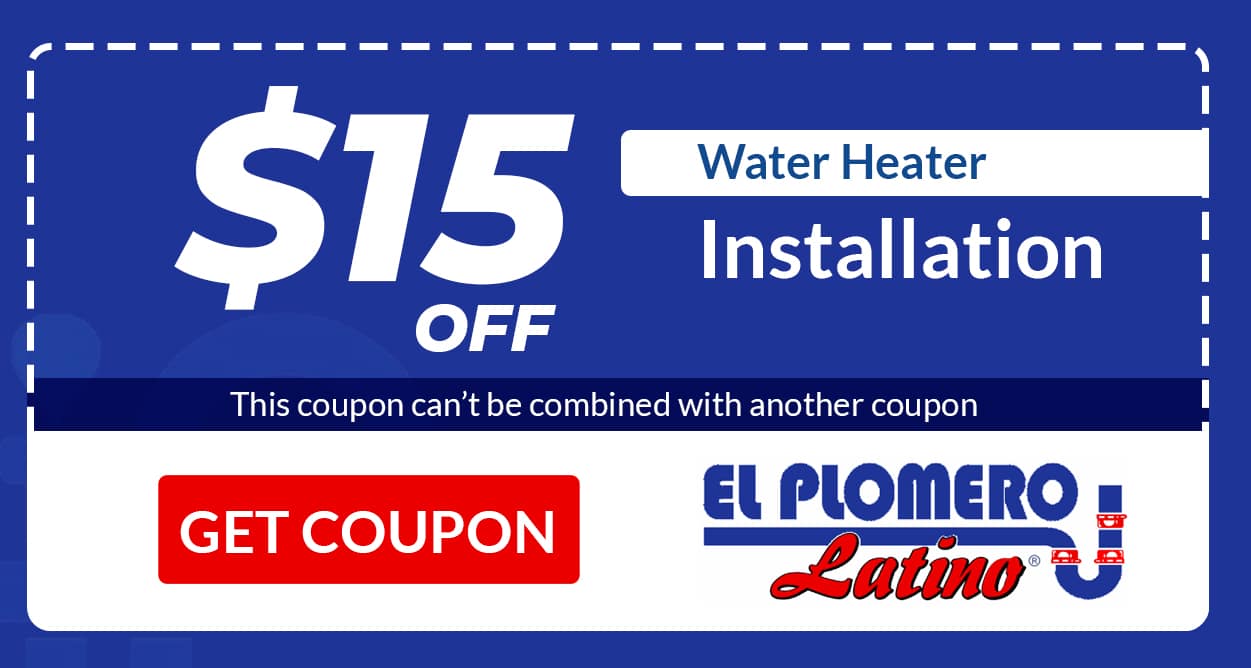 EL PLOMERO LATINO INC. | Water Heater Installation Coupon
