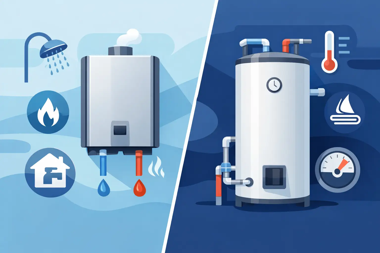 Tankless Versus Tank Water Heaters