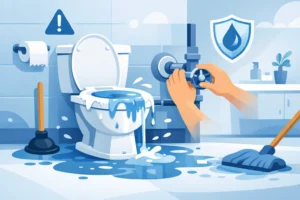 How to Stop Toilet Overflow Before It Spreads