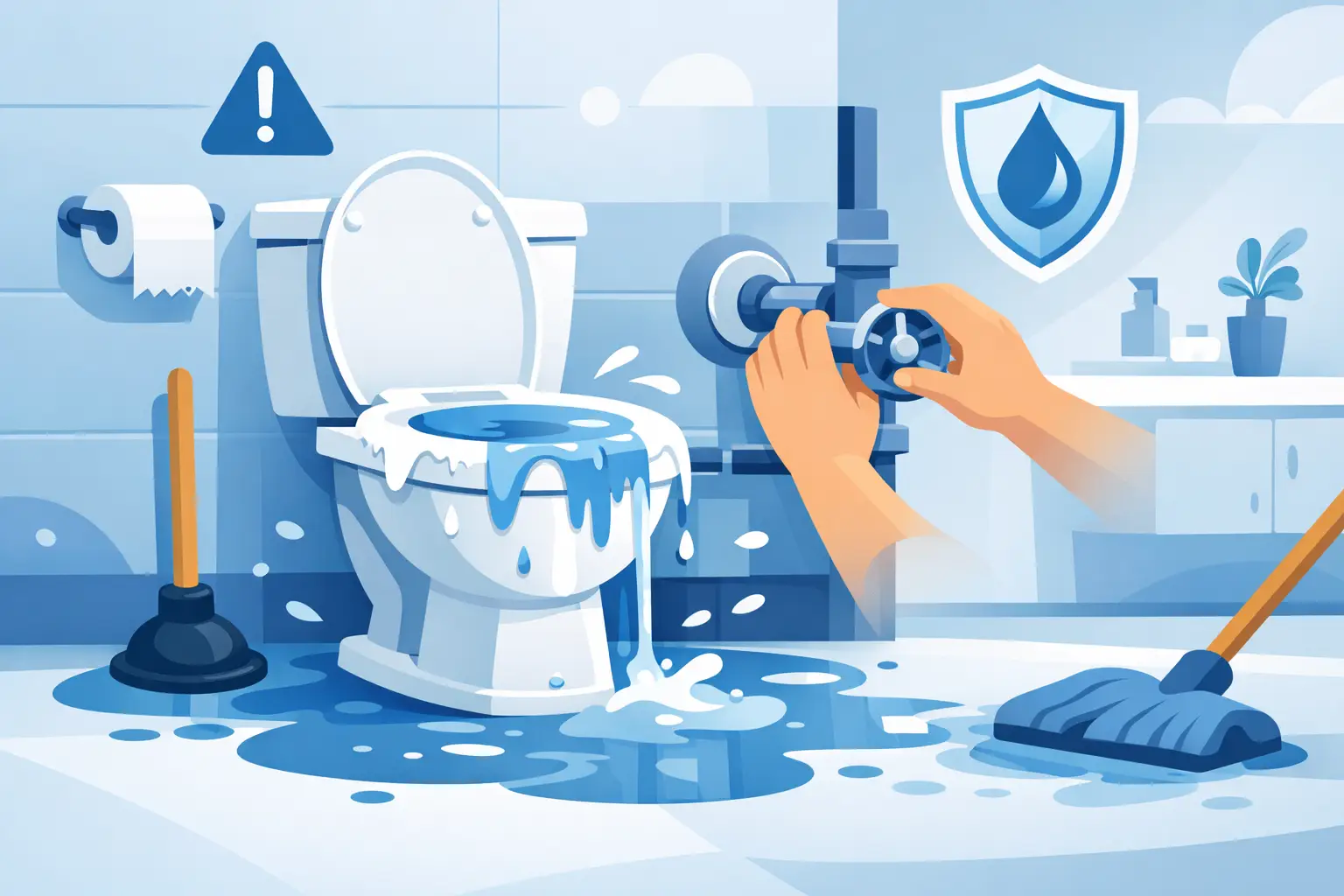 How to Stop Toilet Overflow Before It Spreads